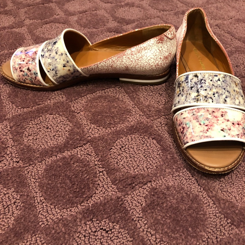 Rebecca Minkoff Leather Open Toe Loafers